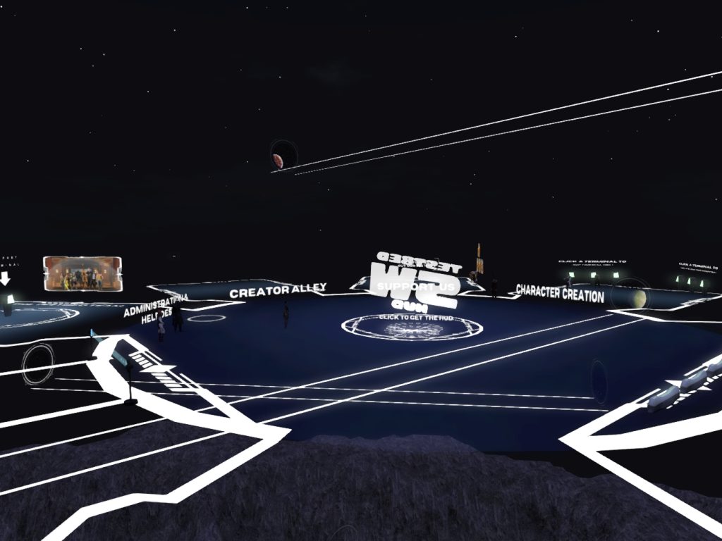 The HUB landing area