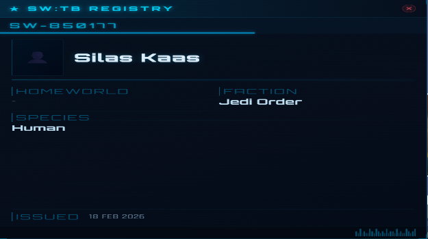 A character ID card
