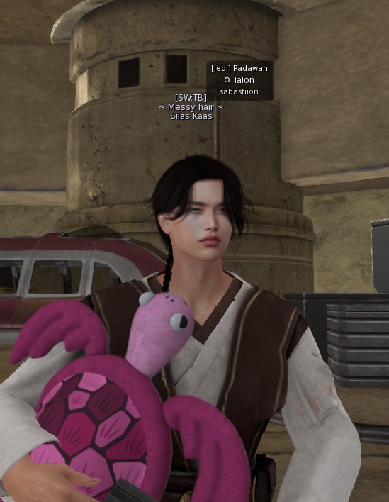 Character name and look line over an avatar